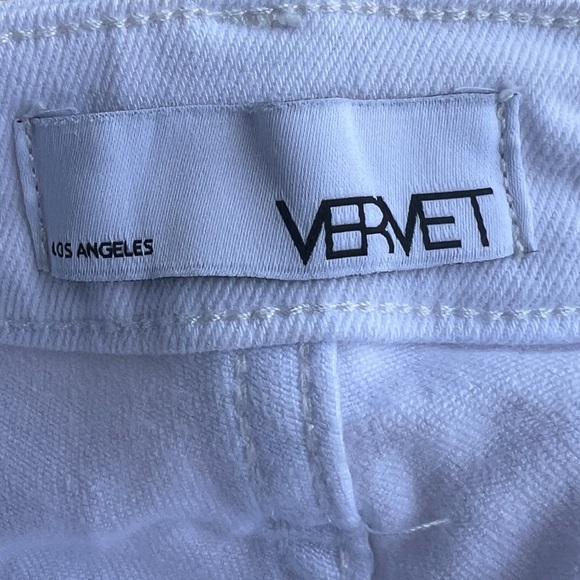 Vervet Women’s Size 28 White Jeans Mid Rise Stretch - Picture 4 of 13